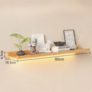 Axyaa LED Wooden Wall Light Fixture Bookshelf Divider Shelf Sconces