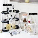 Axyaa Acrylic Makeup & Perfume Organizer: 3 Tier Cosmetic & Spice Rack Tray