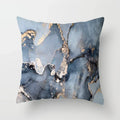 Axyaa Marble Ocean Sea Pattern Polyester Throw Pillow Cover - Home Sofa Decor