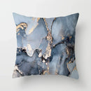 Axyaa Marble Ocean Sea Pattern Polyester Throw Pillow Cover - Home Sofa Decor