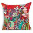 Axyaa Modern Flower Polyester Cushion Cover - 45X45CM