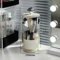Axyaa Makeup Brush Holder with Dustproof Lid - Vanity Organizer for Cosmetic Storage