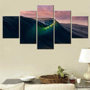 Axyaa Sunset Tides Canvas Wall Art Landscape Poster for Home Decor
