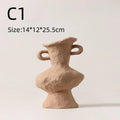 Ceramic White Flower Pot Vases by Axyaa