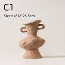 Ceramic White Flower Pot Vases by Axyaa