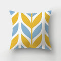 Blue Elk Geometric Pillow Case Cover by Axyaa - Fresh Animal Print Home Decoration