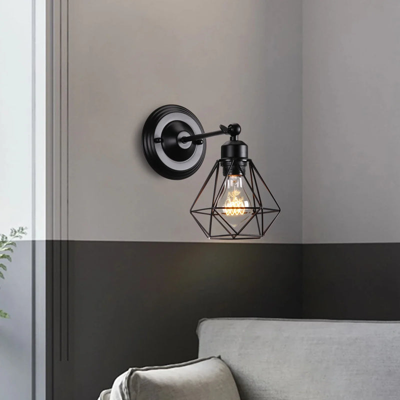Axyaa Vintage Wood Wall Lamp Sconce Pendant Ceiling Light Fixture