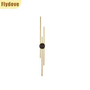 Axyaa Copper and Wood Grid Wall Lamp for High-end Living Room and Bedroom Lighting