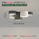 Axyaa Nordic Black White LED Ceiling Light for Living Room Bedroom Hallway Lighting