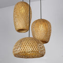 Axyaa Rattan Bamboo Pendant Light for Dinning Room Chandelier and Kitchen Lighting
