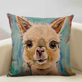 Axyaa Linen Farm Animals Cushion Cover 45x45CM - High-quality Bedroom Decor