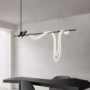 Axyaa Nordic Art Line Pendant Light - Luxury LED Chandelier for Dining Room & Bar