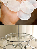 Axyaa Romantic Shell Pendant Luxury Bedroom Suspension Light