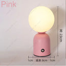 Axyaa Tricolored LED Ball-on-cylinder Rechargeable Lamp Touch Desk Light