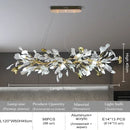 Axyaa Ginkgo Leaf Chandeliers - Elegant LED Lighting for Villa Dining Room