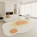 Axyaa Plush Cloakroom Rug: Modern Style Irregular Shapes Carpet, Soft Fluffy Floor Mat