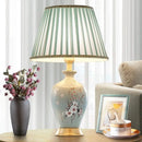Axyaa Ceramic Flower Table Lamp with Remote Control