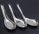 Axya Stainless Steel Soup Spoons Set Flat Bottomed Tablespoon Kitchen Tools