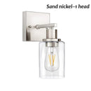 Axyaa Retro Iron Glass Wall Lamp for Bedroom, Corridor, Mirror LED Front Torch