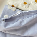 Axyaa Frangipani Pattern Cushions 45x45, Nordic Home Decor, Modern Style Pillowcases.