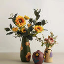 Axyaa Morandi Ceramic Vase for Creative Living Room Decor