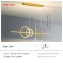 Axyaa Nordic LED Pendant Lights for Dining Table Kitchen Chandelier - Modern Minimalist Design