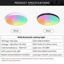 Axyaa Smart RGB Music Ceiling Light - App Control LED Ambient Lamp