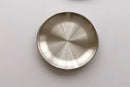 Axyaa Stainless Steel Salad Plate Set tray and dessert round meal plate