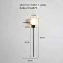 Axyaa LED Wall Lamp Modern Clear Glass Gold Dining Room Sconce