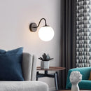 Axyaa Gold Glass Ball LED Wall Lamp for Home Decor