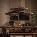 Axyaa Handcrafted Rattan Chandelier for Home Decor Lighting