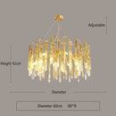 Axyaa Nordic Luxury Crystal Ceiling Lamps for Modern Interior Lighting