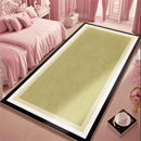 Axyaa Fluffy Pink Carpet: Soft, Minimalist Style Rug for Girl Bedroom, Living Room