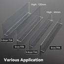 Axyaa Plastic Shelf Divider, Transparent, for Convenience Store & Supermarket Displays