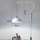 Axyaa Vintage Red Metal Wall Lamp, Long Arm, E27 Bulb, New Style Lighting Sconce