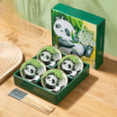 Axyaa Ceramic Cartoon Bowls & Chopsticks Set - Creative Gift Pack