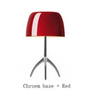 Modern Bauhaus Glass Table Lamp in Vibrant Colors by Axyaa