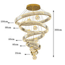 Axyaa Exquisite Hall Staircase Chandelier Indoor Ceiling Lights