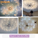 Axyaa Nordic Sky Star Ceiling Lamps: Modern Chandeliers for Living Room and Bedroom