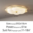 Axyaa Cream Minimalism LED Ceiling Light for Bedroom Living Room Home Decor