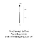 Axyaa LED Minimalist Pendant Lamp Black/White for Bedroom Living Room Coffee Shop