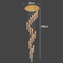 Axyaa Crystal Chandelier Stair Pendant Lamp Living Room Lighting Home Decor