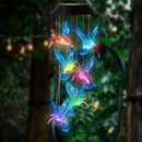 Axyaa Solar Hummingbird LED Chime: Color-Changing Decor Light