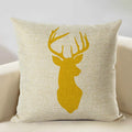 Axyaa Geometry Cushion Cover - 45x45cm Linen Pillow Case for Home Decor