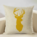 Axyaa Geometry Cushion Cover - 45x45cm Linen Pillow Case for Home Decor