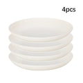 Axyaa White Plastic Tableware Set: Plate, Bowl, Cup, Fruit Plate, Dessert Plate, Salad Bowl, Drink Cup