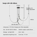 Axyaa Nordic Copper Chandelier Pendant Lights for Minimalist Living Room Decor
