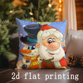 Christmas Cartoon Pattern Pillow Covers by Axyaa - For Sofa, Bedroom, Car
