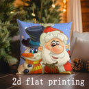 Christmas Cartoon Pattern Pillow Covers by Axyaa - For Sofa, Bedroom, Car