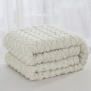 Axyaa High-Gram Jacquard Tafu Fleece Multi-Functional Blanket
